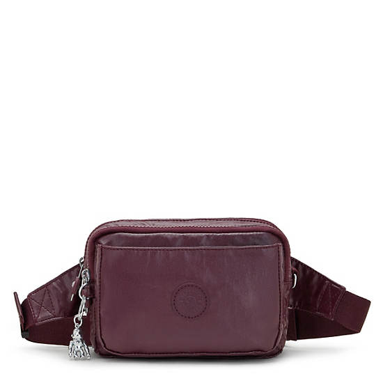 Torba Crossbody Kipling Abanu Multi Metallic Convertible Bordowe | PL 2186CT